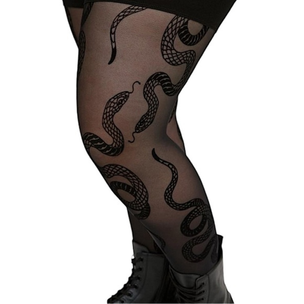 TORRID Sliding Snakes Full‎ Length Signature Waist Flocked Leggings NWT  Size 3X